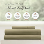 Linen Market Bed Sheets for Twin Size Bed (Sage) - Sleep Better Than Ever with These Soft and Cooling Twin Sheets - Deep Pocket Fits 16" Thick Beds - 3 Piece Twin Sheet Set