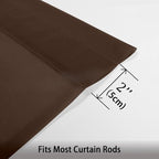 OWENIE Chocolate Sheer Curtains 96 Inch Length, Elegant Sheer Curtains for Bedroom, Window Voile Sheer Curtain Panels/Drapes/Treatment for Living Room, 2Pcs, Each 42" W x 96" L