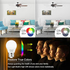comzler 6W A15 LED Bulb Daylight 60 Watt Equivalent, E26 Medium Screw Base Small Light Bulb Cool White 5000K, Home Lighting Decorative Ceiling Fan Light Bulbs Non-Dimmable(Pack of 6) …
