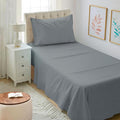 Mejoroom Twin XL Sheet Set - Hotel Luxury Microfiber Sheet & Pillowcase Sets Fits College Dorm Room Mattress - Soft, Breathable, Wrinkle & Fade Resistant - 3 Piece (Gray)
