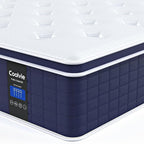 Coolvie 14 Inch California King Mattress, Hybrid Cal King Mattresses in a Box, Medium Firm Feel, 4 Layer Premium Foam with Pocket Springs with Fiberglass Free, Best Mattress in a Box