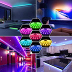 USB LED Lights Strip 16.4ft, USB Powered RGB Color Changing LED Strip with 17-Key Remote Controller, Flexible Light for TV, Bedroom, Desk, Mirror, PC, Camping & Home Decoration