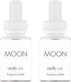Pura & Unify Co. Home Scent Refill - Smart Air Diffuser - Up to 120-Hours of Luxury Fragrance per Refill - Home Essential - Clean & Safe Diffuser Fragrance - 2 Pack, Moon