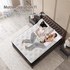 Hybrid Mattress with Gel Memory Foam and Individually Pocket Innerspring Mattresses Medium Firm for Motion Isolation, Edge Support, 100 Night Trial (10 Inch- Black & White, King)