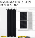 NICETOWN Door Curtain for Doorway Privacy, 144 Inch Length, Room Divider Curtain Cover, Blackout Temporary Insulated Closet Drape for Bedroom Closet (1 Panel, 12ft Tall x 5ft Wide, Black)