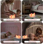 ZKLiLi Axolotl Kids Night Light,Squishy Cute Lamp Dimmable Childrens Night Light Gifts for Baby with Timer & 16 Colors,Rechargeable Bedroom Smart LED Bedside Lamps Toddler Night Light