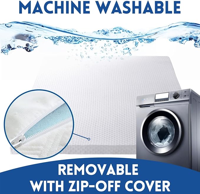 EDILLY 3 Inch Cooling Gel Memory Foam Mattress Topper Twin Size,with Removable & Washable Bamboo Cover,Soft Breathable Mattress Pad,Bed Topper for Back Pain Relief (38x75)