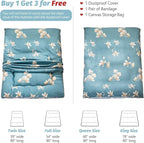 MAXYOYO Floral Printed Rustic Japanese Floor Mattress - Foldable Futon, Roll Up Camping Bed for Adults, Floor Lounger, Couches and Sofas, King Size