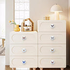 JamJam 8Pack 1.5" Cute Unique Nursery Kids Ceramic Butterflies Cupboard Cabinet Door Furniture Dresser Drawer Pulls and Knobs