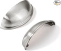 khtumeware 10 Pack 5" Drawer Pulls Brushed Satin Nickel Cabinet Cup Pulls Kitchen Hardware Cabinet Handles Drawer Handles Knobs 5 inch Hole Center