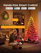 Govee Christmas Lights 2, RGBWIC 66FT 200LEDs Holiday String Lights with Shape Mapping Function, Smart LED Decoration for Indoor Outdoor Tree, 130+ Preset Scenes, Voice and APP Control, Clear Wire