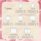 LuxClub 4 PC Sheet Set Bed Sheets Deep Pockets 16" Eco Friendly Wrinkle Free Cooling Machine Washable Hotel Bedding Silky Soft - Baby Pink California King