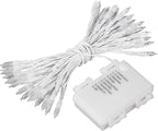 Battery Operated Christmas Lights - 16ft 50 LED String Lights with Timer, Waterproof, Warm White, 2 Pack for Indoor/Outdoor Wedding Party, Home, Garden