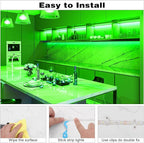 iNextStation 12V LED Light Strip IP65 Waterproof Green LED Strip Lights 16.4ft/5m Cuttable 300 SMD 2835 LED Tape Flexible Led Lights for Bedroom Outdoor Indoor Decor (Power Adapter not Included)