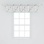 Ambesonne Music Window Valance, Abstract Style Professional Pattern Notes and Clef Sheet Play Writing Print, Curtain Valance for Kitchen Bedroom Decor with Rod Pocket, 54" X 12", Black White