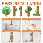 Personalized Growth Chart for Wall, Wooden Height Chart for Kids, Cute Height Measurement for Child/Girls/Boys, Baby and Toddler's Playroom/Kid's Room/Nursery Decor, Tree