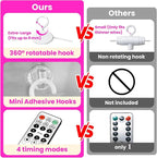 HXWEIYE 300LED Fairy Curtain Lights, 9.8x9.8Ft USB Plug-in 8 Modes Christmas String Hanging Lights with Remote for Bedroom Backdrop Wedding Party Indoor Wall Decor, Pink, Standard