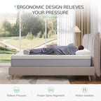 Novilla Memory Foam Mattress Queen, Queen Size Mattress 10 inch with Gel Foam for Comfortable Sleep & Pain Relief & Body Support, CertiPUR-US Certified