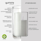 Yummi Set of 36 Slim Pillars and Cylinder Vases - White