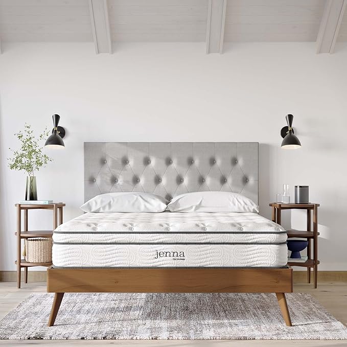 Modway Jenna 10” Innerspring and Memory Foam Queen Mattress With Individually Encased Coils