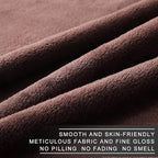 Richave Fleece Blanket King Size 350GSM Lightweight Throw for The Bed Warm Sofa Blanket 90" x 108"(Brown King)