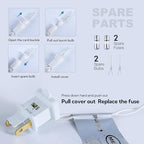 Clear Christmas Lights Set with White Wire,50Count 13Feet Incandescent Bulb Mini String Lights for Indoor Christmas Tree Garland Birthday Wedding Party Festival Decoration, Warm White