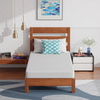 PayLessHere 6 Inch Twin XL Green Tea Memory Foam Mattress Cooling Gel Infused Mattress,Medium Firm Mattresses Fiberglass Free/CertiPUR-US Certified/Bed-in-a-Box/Pressure Relieving Twin XL Size,White