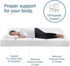 Cool Gel Twin XL Mattress 8 Inch Memory Foam Medium Firm, Gel Memory Foam Mattress Twin XL Cooling, Made in the USA, 8" Depth with Pressure Relief, CertiPUR-US Certified Fiberglass Free, Bed