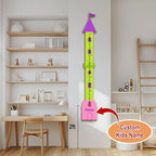 Personalized Growth Chart for Wall, Wooden Height Chart for Kids, Cute Height Measurement for Child/Girls/Boys, Baby and Toddler's Playroom/Kid's Room/Nursery Decor, Castle