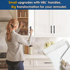 HBL' 35 Pack | 3 Inch Center to Center Matte Black Cabinet Pulls Kitchen Cabinet Handles,Made of Stainless Steel,Ideal for Cabinet,Drawer,Cupboard and Wardrobe.