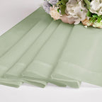 OWENIE Sheer Curtains 78 inches Long 2 Panels Set for Bedroom Living Room, Soft Solid Living Room Rod Pocket Light Filtering Curtains, 2 Pcs Each 42“ W x 78" L, Light Green