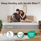 Novilla California King Mattress, 12 Inch Gel Memory Foam Cal King Mattress for Cool Night & Pressure Relief, Medium Plush Feel with Motion Isolating, Bliss