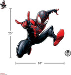 Wall Palz Marvel Miles Morales Wall Decal - Marvel Wall Stickers with 3D Augmented Reality Interaction - 21" Spider-Man Peel and Stick Bedroom Decor