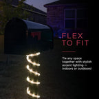UltraPro LED Rope Lights, 16ft Classic Clear Rope, Warm White Light 3000K, Indoor/Outdoor, Flexible, Linkable, Durable, Rope Lights Outdoor, 54503