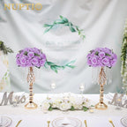 NUPTIO Flower Balls Flowers for Centerpieces: 2 Pcs 15.7 inch Diam Light Purple Artificial Rose Fake Flower Ball Arrangement Bouquet Wedding Centerpieces for Tables Wedding Centerpiece Decorations