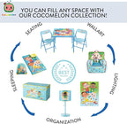 Idea Nuova Cocomelon Collapsible Children’s Toy Storage Trunk, Durable with Lid