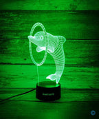 3D Dolphin Decor Lamp with Remote, 7 Color Changing Night Light Toys, Ocean Porpoise Birthday Gift for Kids, Girls, Boys