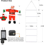 Toodour LED Christmas Light - 2.5FT Christmas Decorative Ladder Lights with Santa Claus, Xmas Decorations Light for Indoor Outdoor, Window, Garden, Home, Wall, Xmas Tree Decor - Red & Green