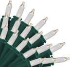 Brite Star 50 Lt String to String Lights, Clear, Green Wire