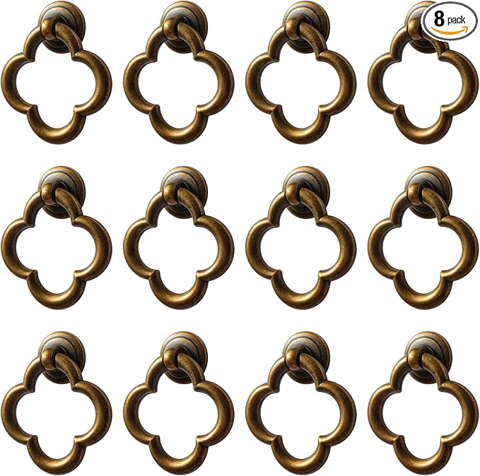 Cupboard Knobs Cabinet Knobs Drawer knobs, Zinc Alloy Gold Knobs for Dresser, Cupboard Knobs for Kitchen, Bathroom (Style E-12)