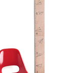 Headwaters Studio Wooden Growth Chart for Wall- Wood Height Chart for Kids Child Height Wall Chart Wood Growth Chart for Kids, Height Wall Chart Height Measurement-Paper Airplanes-Natural-63" x 6.7"