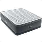 Intex Dura-Beam Deluxe Comfort-Plush Elevated: Fiber-Tech – Queen Size – Built-in Electric Pump – 18in Bed Height – 600lb Weight Capacity