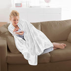 Utopia Bedding Fleece Blanket Throw Size White 300GSM Luxury Anti-Static Fuzzy Soft Microfiber Blanket for Couch, Sofa and Bed (60x50 Inch)