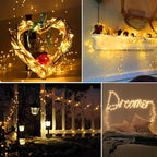 Moobibear Ultra Long LED String Lights 164ft 500 LEDs Copper Wire Lights, UL Listed Plug in Warm White Fairy Lights with ON/Off Switch for Bedroom Patio Wedding Party Valentines Day Decor
