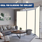 Room Divider 6FT Portable Room Dividers and Folding Privacy Screens, 102'' W Fabric Divider for Room Separation, 3 Panel Partition Room Dividers Freestanding Wall Divider Screen for Dorm Studio Office