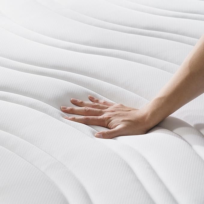 ZINUS 8 Inch Spring Sensation Hybrid Mattress [New Version], King, Fiberglass Free, Medium Firmness, Durable Support, Certified Safe Foams & Fabric, Mattress in A Box
