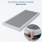 Twin Box Spring - 4 Inch High Profile Box Spring for Twin Bed, Sturdy Metal Frame Mattress Foundation, Easy Assembly, Quiet & Noise-Free