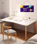 Personalized Fantasy Decor for Boys Room Outer Space Theme Room Decor for Nursery,Spacecraft Wall Art Decor for Kids Room Gilrs Bedroom Little Man Cave