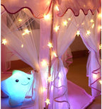 Homeleo Warm White 50 Led Star Fairy Lights with Remote Control, Battery Powered Five-Pointed Star String Lights