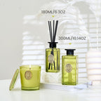 M&SENSE 10.14 oz Large Reed Diffuser Set | Eucalyptus Mint Scent Oil Diffuser with Sticks | Hotel Collection Non-Toxic Essential Oil |for Bedroom Bathroom Living Room